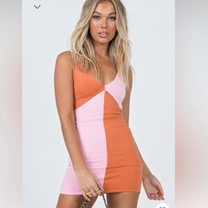 Princess Polly Sienna Mini Dress Pink Lower Impact